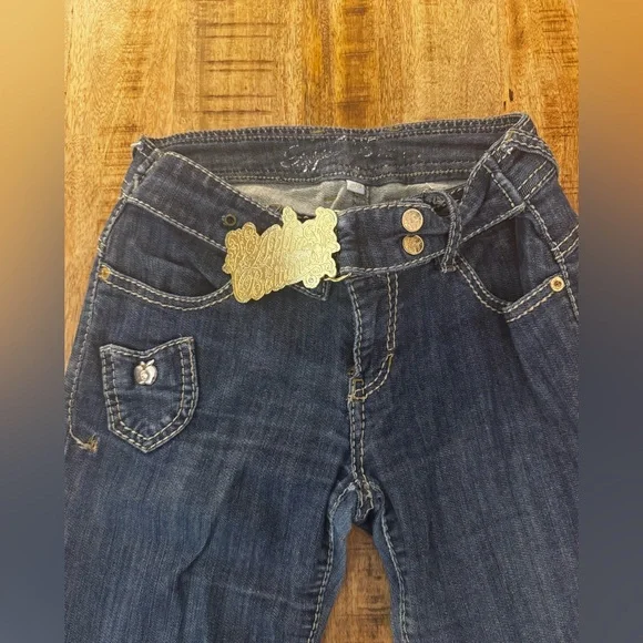 Dark Blue Women's Jeans - Picture 3 of 10